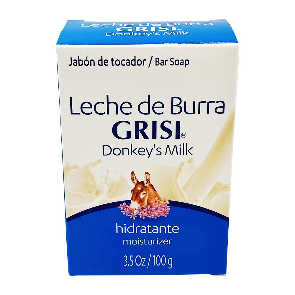 12pk - Donkey's Milk Soap - Jabon Leche de Burra - Grisi (3.5 Oz. X 12 Units) by Grisi