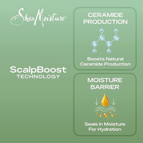 SheaMoisture Strengthening Scalp & Hair Oil Rosemary & Vegan Collagen to Promote Length Retention & Invigorate the Scalp, with ScalpBoost Technology, 2 oz