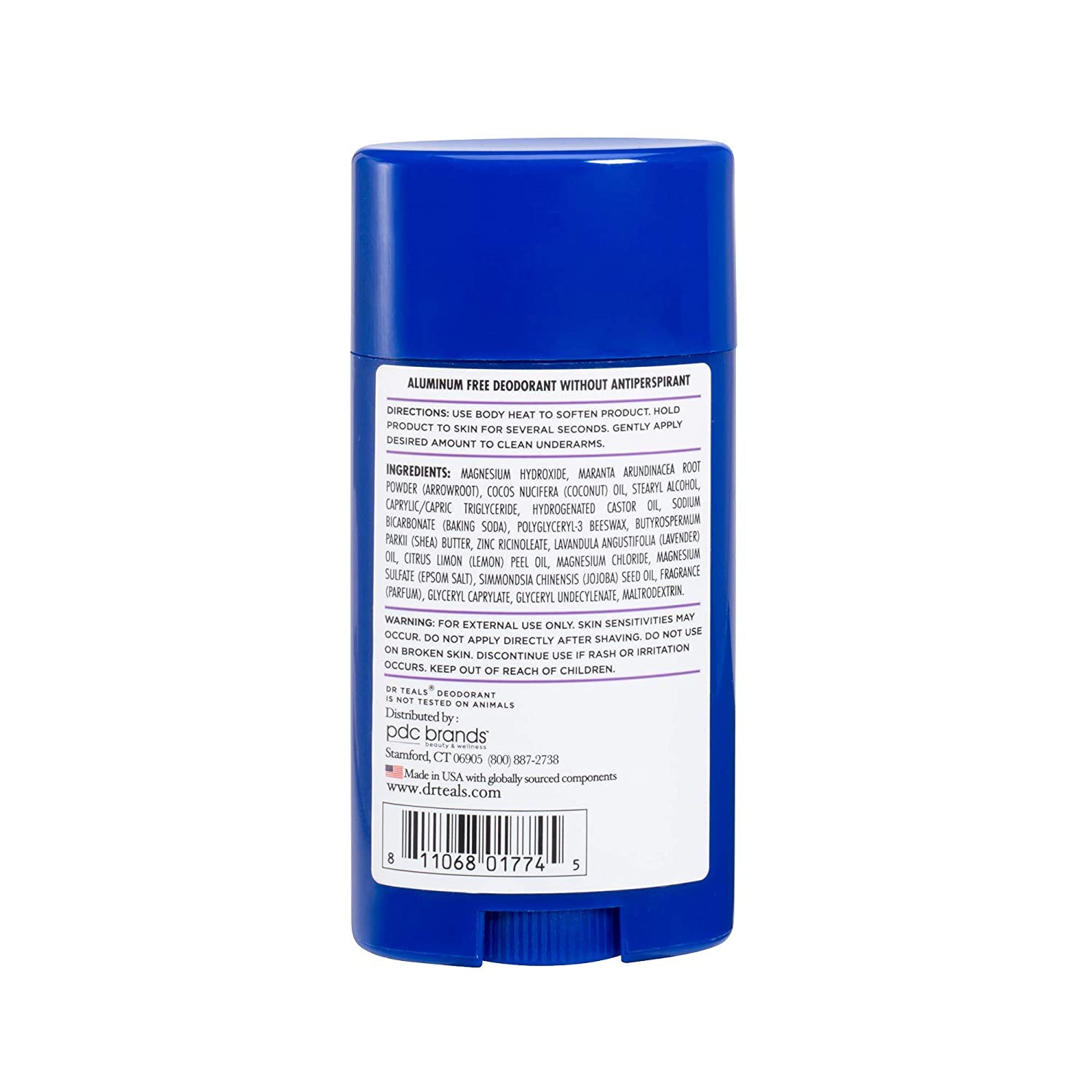 Dr. Teals Deodorant Variety Gift Set (2 Pack, 2.65oz Ea.) - Vanilla Lavender & Rose & Milk - Essential Oils, Shea Butter & Magnesium Help Absorb Moisture & Keep Skin Clean & Healthy