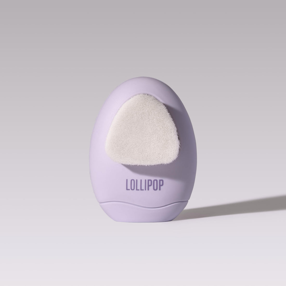 LOLLIPOP Palm Size Dual-Sided Silicone Face Exfoliator, Face Scrubber, Synthetic Face Brush Cleanser, Facial Cleansing Brush for Massage, Plum
