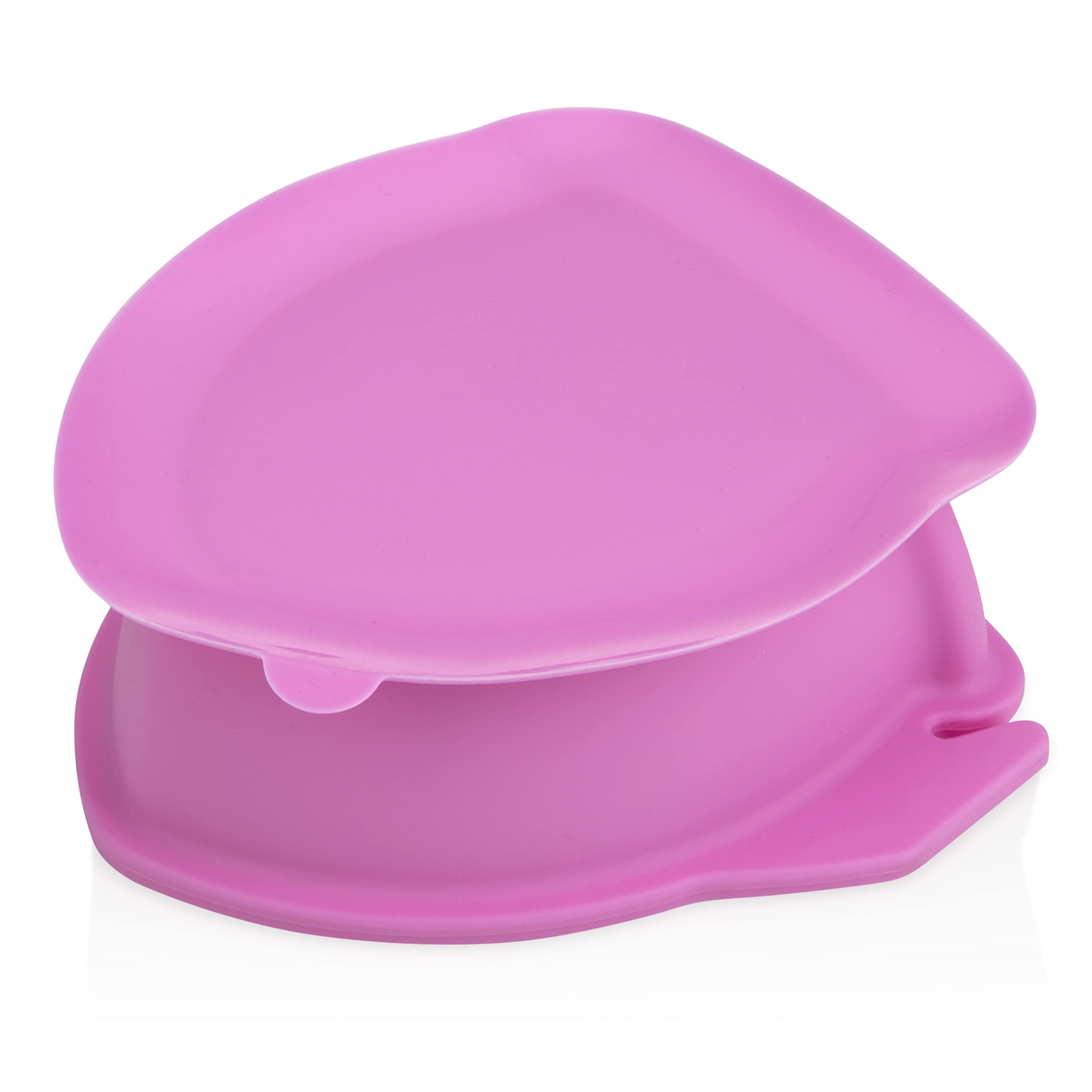 Nuby Sure Grip Silicone Rocket Bowl with Non Slip Base, 6m+, Pink