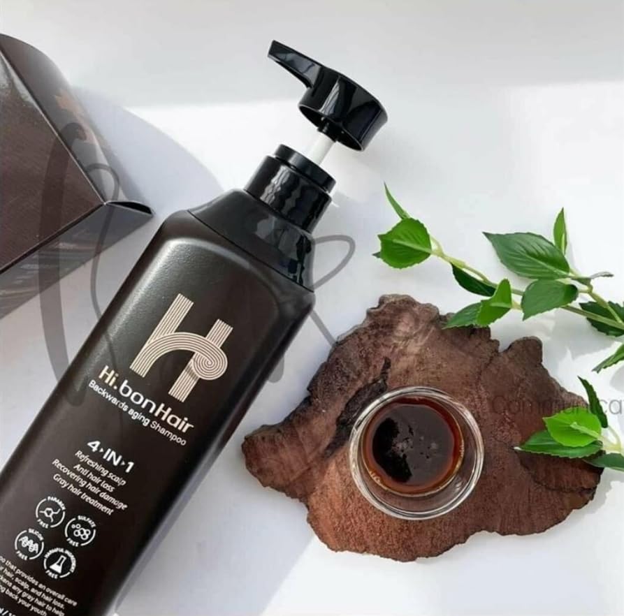 Generic Hi.Bon Hair Backwards Aging Shampoo 4 In 1 Refreshing Scalp/Anti Hair Loss/Recovering Hair Damage/Gray Hair Treatment 400ml/ 13.5 fl oz