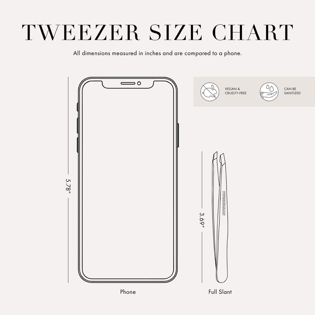 Tweezerman Exclusive Evening Blue Slant Tweezer - Hair Removal Tweezers, Stainless Steel