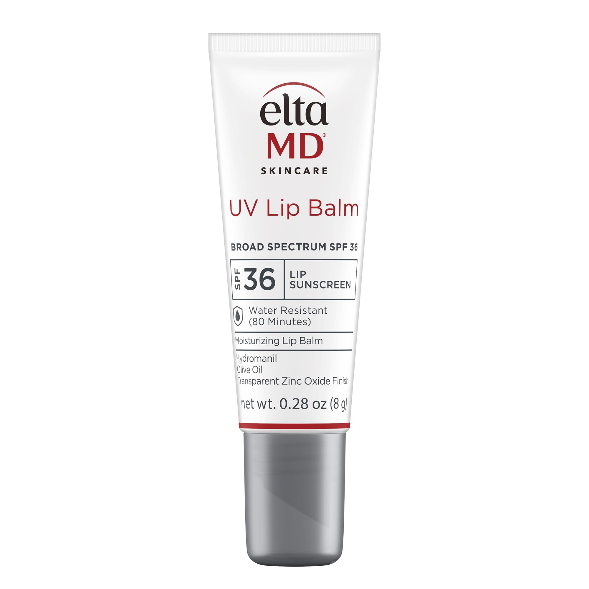 EltaMD UV Lip Balm SPF Sunscreen, Sunscreen Lip Balm with SPF, Protects Dry Cracked Lips, Transparent Zinc Oxide Lip Sunscreen, 0.28 Tube