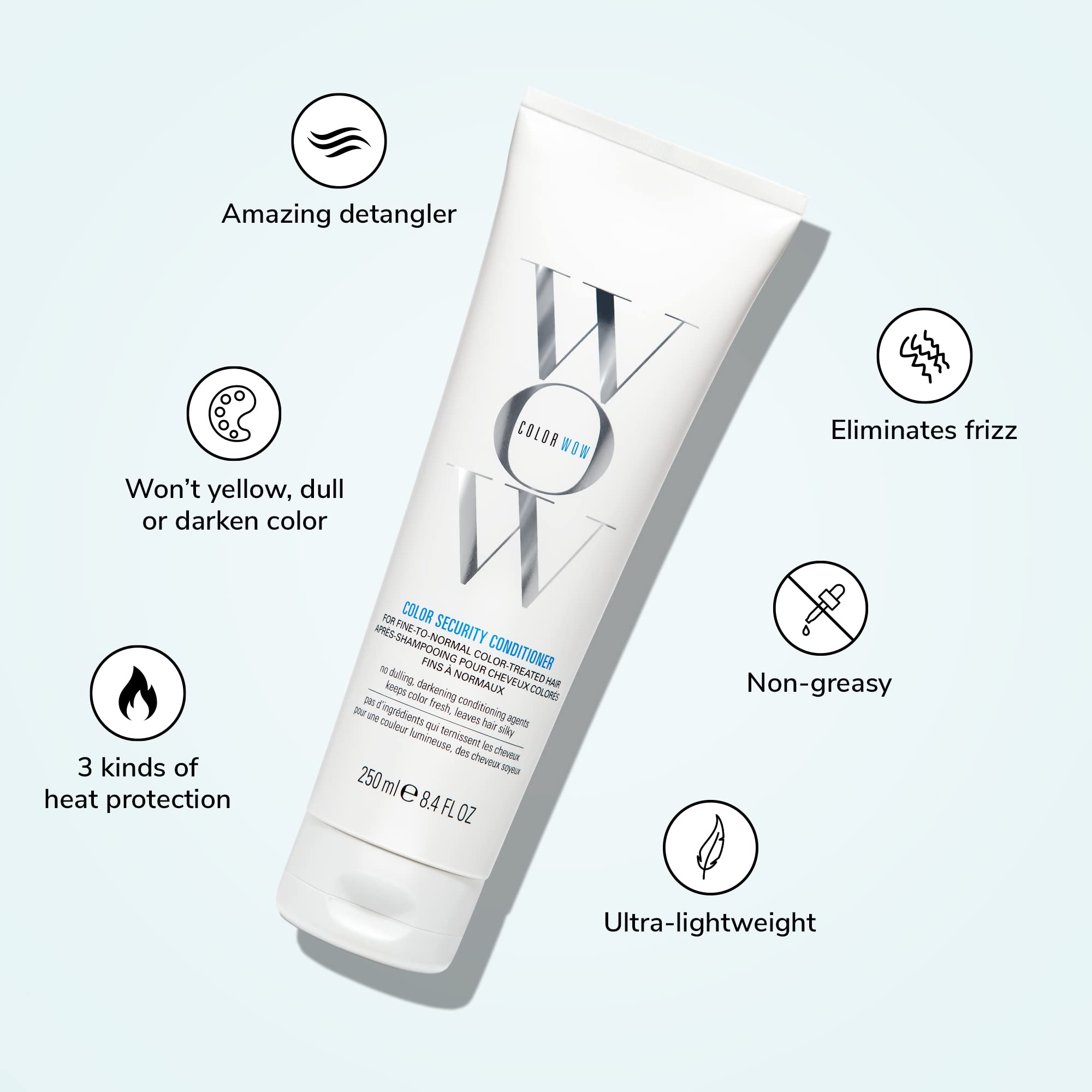 COLOR WOW Color Security Conditioner, Fine to Normal Hair, 8.4 fl oz.