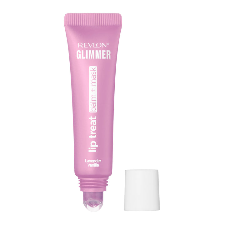 Revlon Glimmer Lip Treat Balm + Mask™, Overnight Peptide Lip Treatment, Hydrating, 004 Lavender Vanilla, 0.4 fl oz