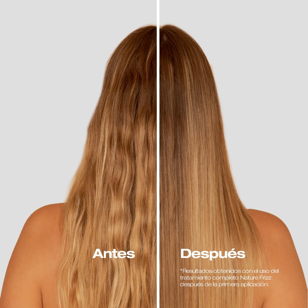 abril et nature - Professional Anti-Frizz Hair Care Set - Hydrates and Maintains Smooth Hair - Shampoo, Conditioner, and Serum Pack for Frizzy Hair - Softer and Shiner Hair - 550 ml/18,59oz