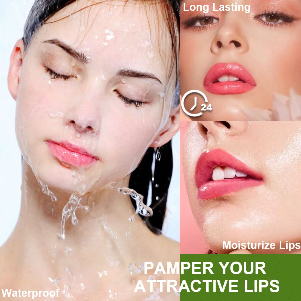 BINGBRUSH 1 Pcs Aloe Vera Color Changing Lipstick Queen,Long Lasting Lip Care Nutritious Plumper Lip Balm Moisturizer Magic PH Temperature Color Change Lip Gloss Makeup Set for Women