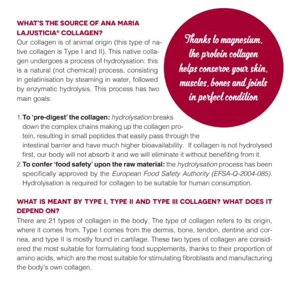 ANA Maria LAJUSTICIA COLAGENO con MAGNESIO 270comp. AMLSPORT by ANA Maria LAJUSTICIA
