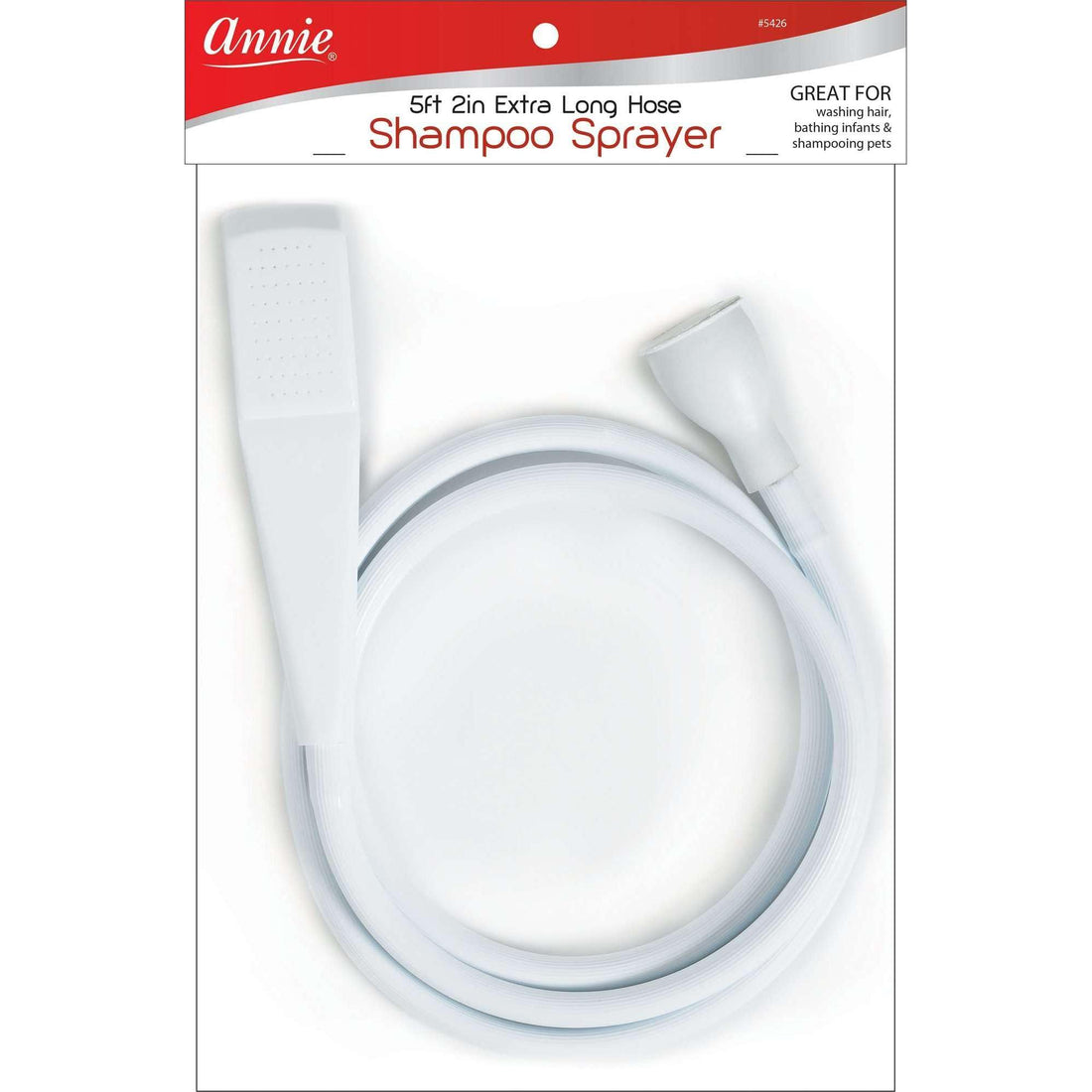 Annie Extra Long 5'2 Hose Shampoo Sprayer Item#5426 by leebeauty.com