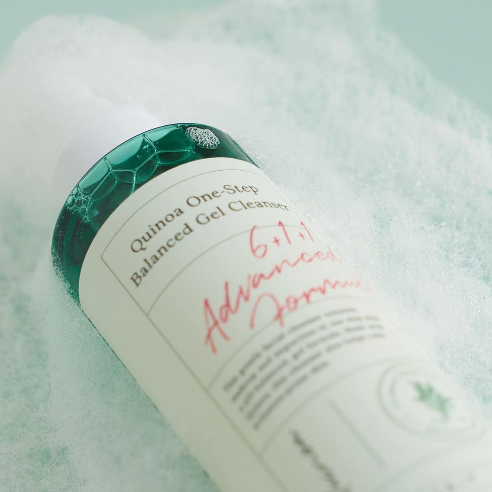 AXIS-Y Quinoa One Step Balanced Gel Cleanser - Deep Hydrating Makeup Remover Facial Cleansing Gel - Vegan Korean Skin Care Face Wash for All Skin Types - 6.08 fl. oz.