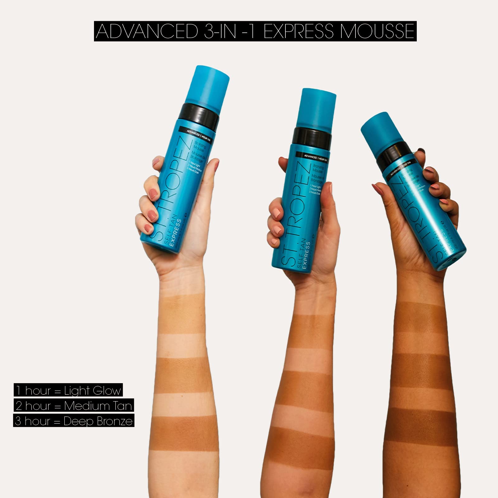 St. Tropez Self Tan Express Advanced Bronzing Mousse, 6.7 Fl Oz