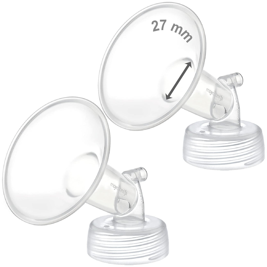 Maymom Pump Part Compatible with Spectra S1/S2 Pumps; Incl 27mm Wide Mouth Flange; Not Original Spectra Flange (Two Flanges)