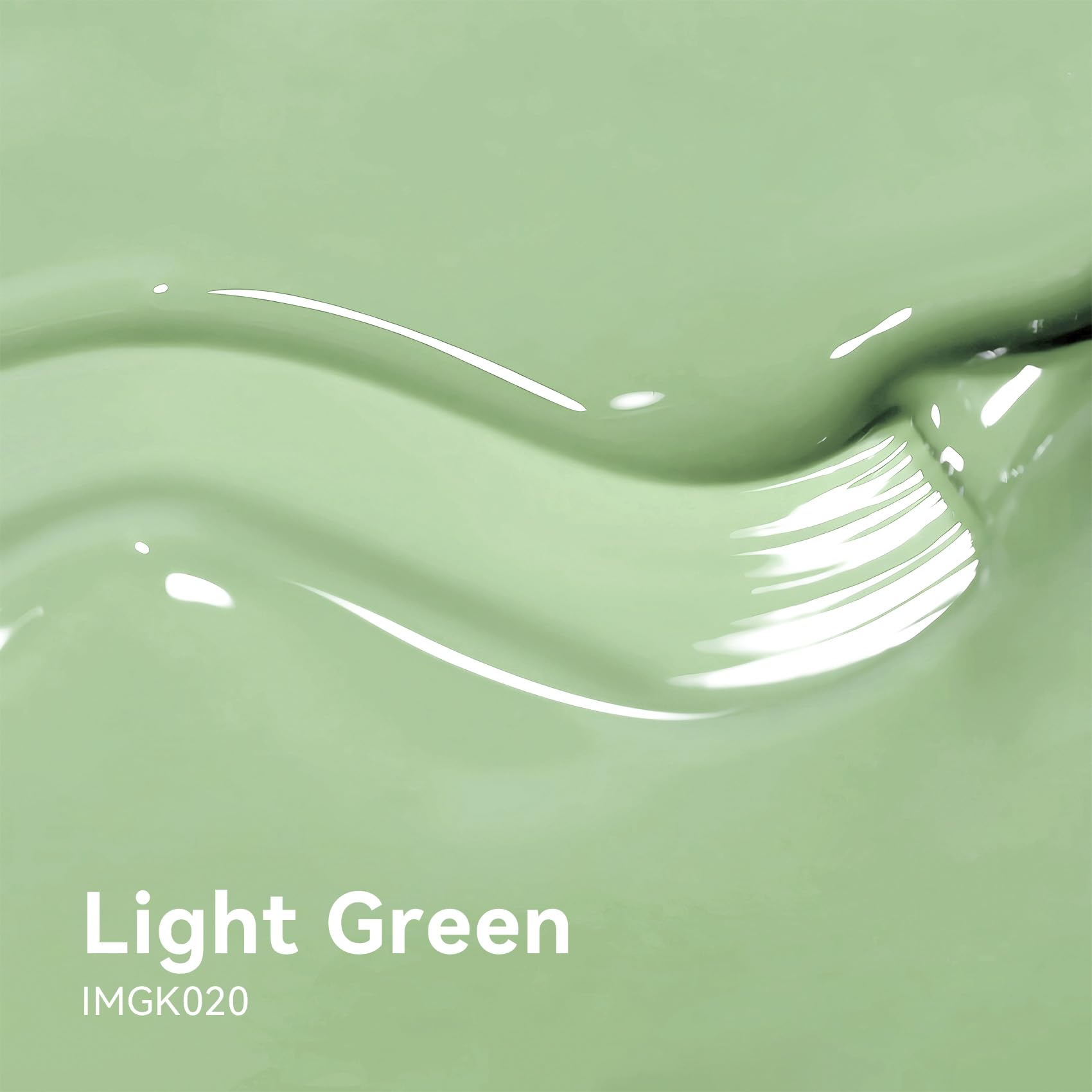 MAYCHAO 15ML Light Green Gel Nail Polish 1Pc Green Gel Polish Soak Off UV LED Nail Lamp Curing Needed for Nail Art Manicure Salon DIY at Home, 0.5 OZ