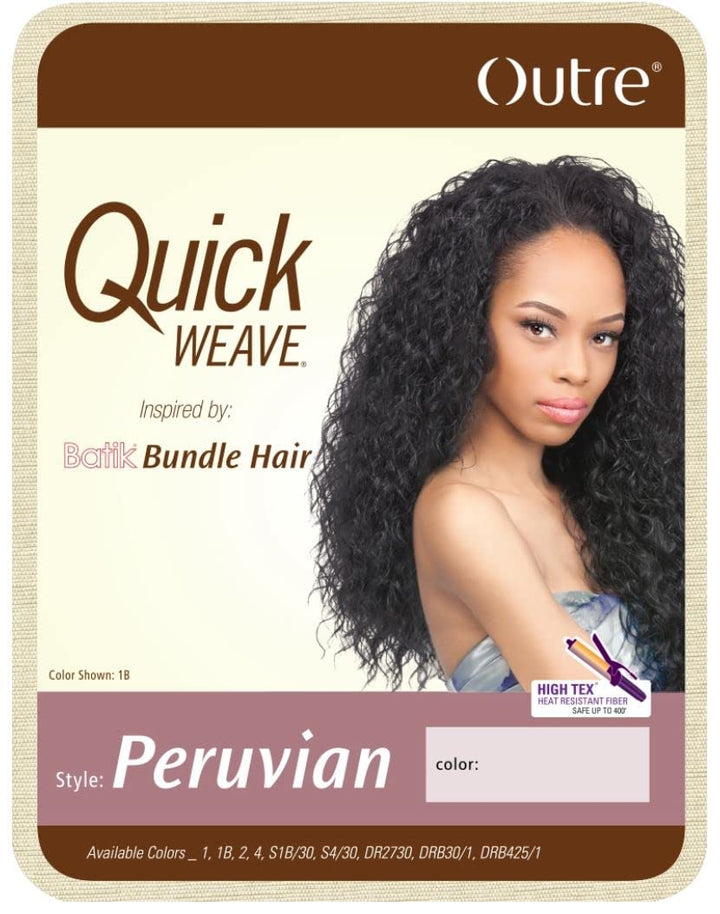 DRB425/1 : Outre Quick Weave Synthetic Half Wig - Peruvian-DRB425/1
