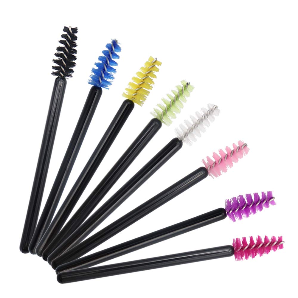 MyAoKuE-UP Mini Brush-8 Colors-400Pcs: 400 Pack Mini Mascara Wands, Disposable Small Lash Brushes For Lower Lashes Eyelash Extensions Makeup Applicators Tool