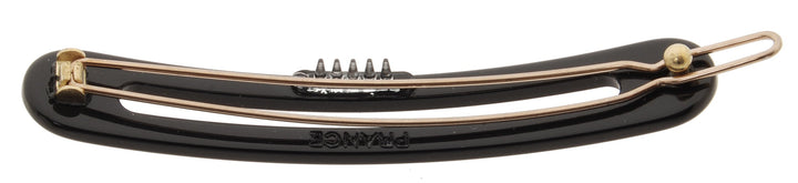 Black : France Luxe Cutout Oblong Tige Boule Barrette - Black