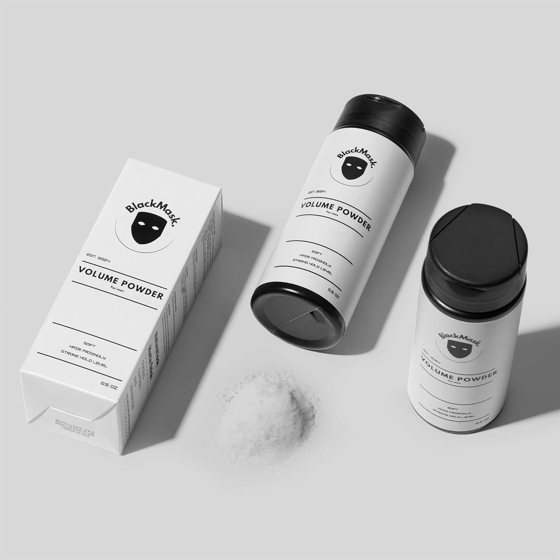 BlackMask 3 Pack Volume Hair Powder, Texture Powder for Men