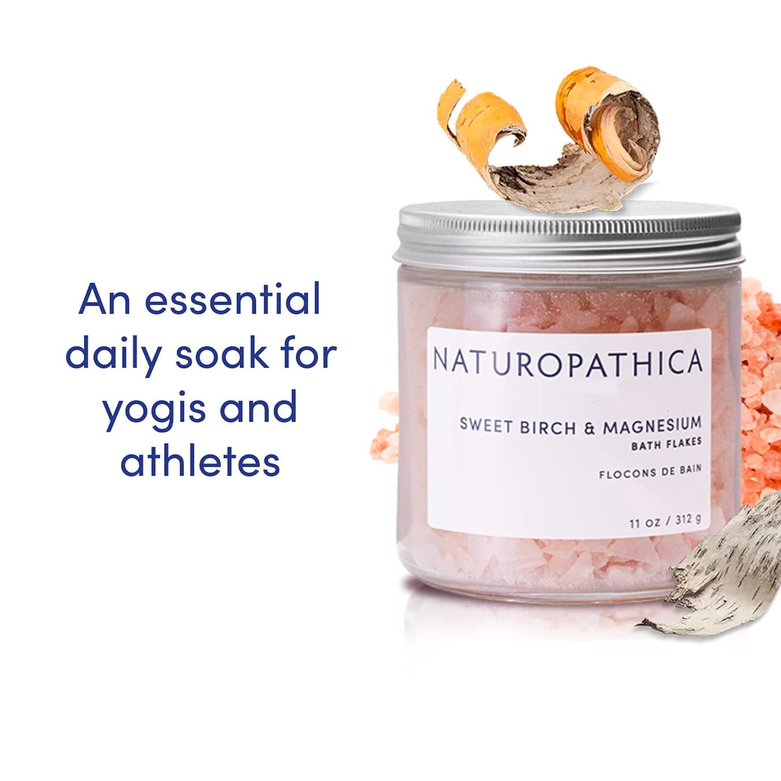 Naturopathica Sweet Birch Magnesium Bath Flakes 11.0 oz