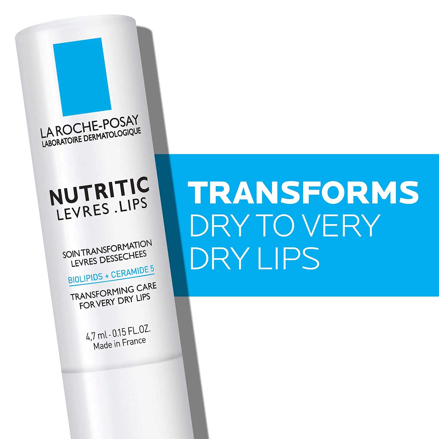 La Roche-Posay Nutritic Lip Balm for Very Dry Lips, 0.15 Fl. Oz.