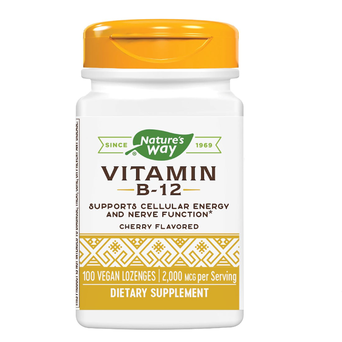 Nature's Way Vitamin B12 Lozenge, 2,000 mcg per Serving, 100 Count