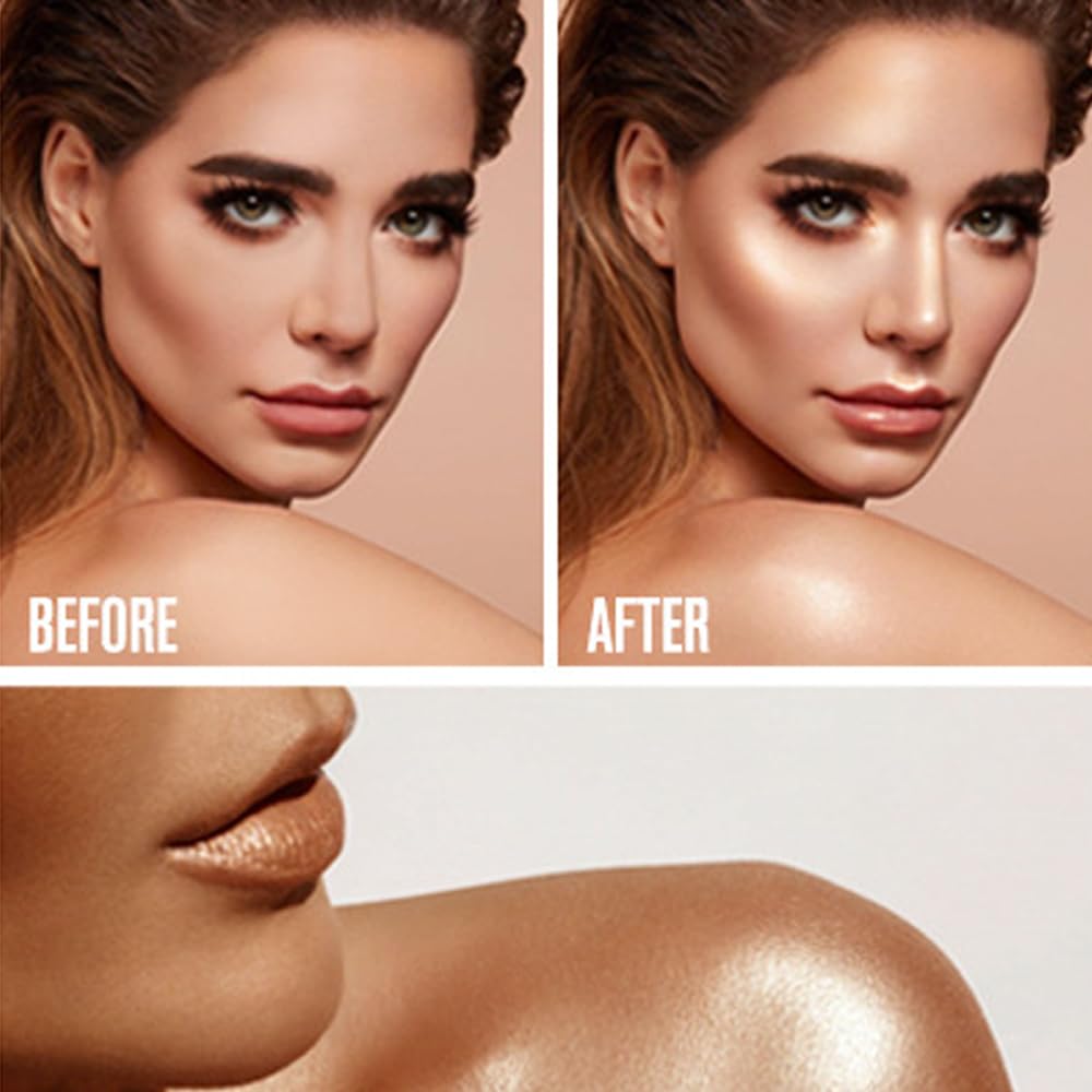 Mysense Liquid Highlighter Makeup, Natural Luminous Face Body Highlighter, Silky Smooth Lightweight Luminizer, Waterproof Long Lasting Face Illuminator Make up, #01 Moonlight White