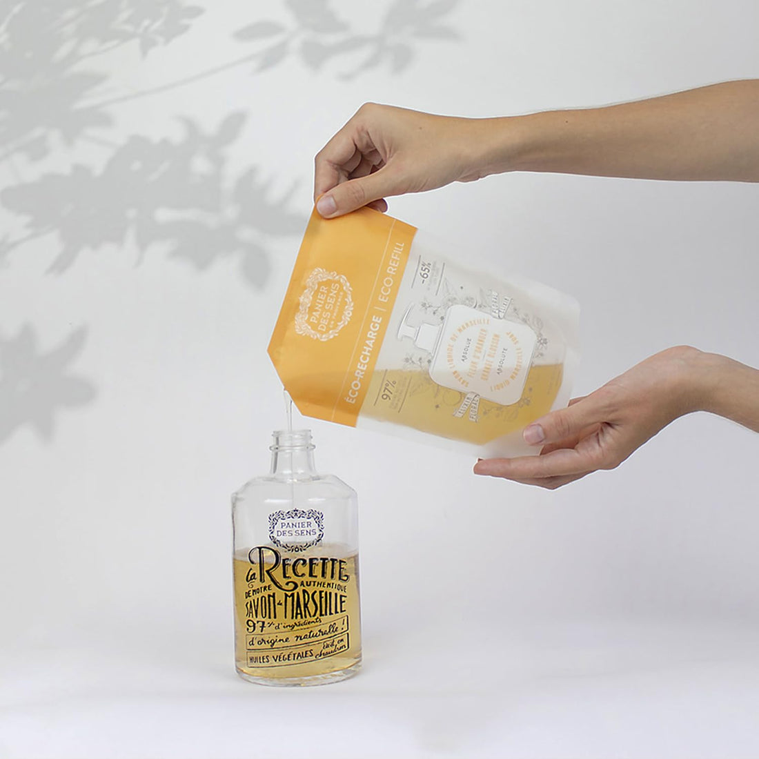 Panier des Sens Orange Blossom Liquid Hand Soap refills, Liquid Marseille Soap - Made in France 97% natural - 2x 16.9Floz/500ml