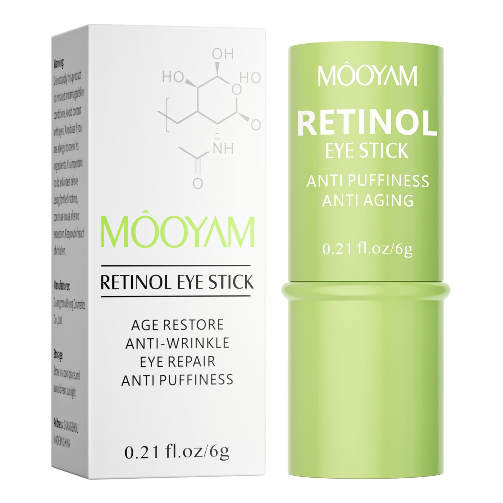 Retinol Eye Stick Retinol Eye Cream Brightening Eye Balm Reduces Fine Lines and Dark Circles Visible Results Anti-Wrinkle Hydrating Eye Stick in 3-4 Weeks