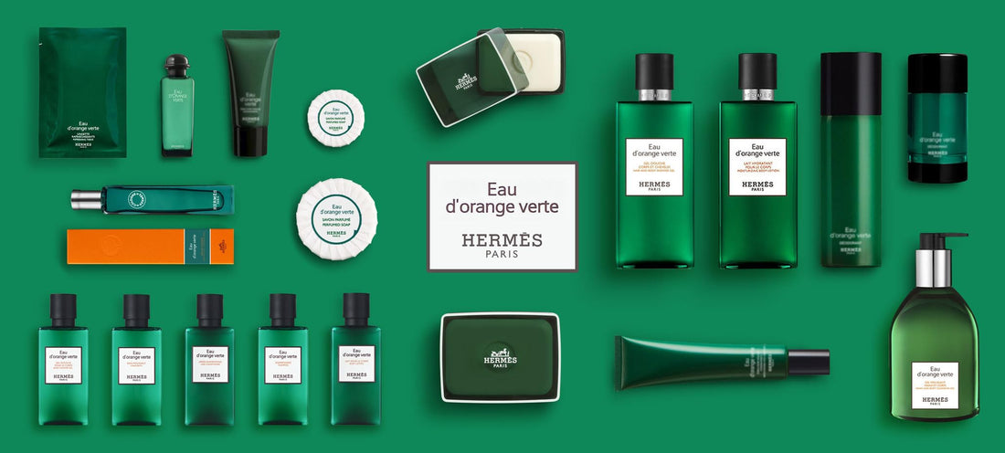 Hermes Eau d'Orange Verte Amenity Set Includes [1]Shower Gel [1]Shampoo and [1]Conditioner 80ml 2.7 ounces each