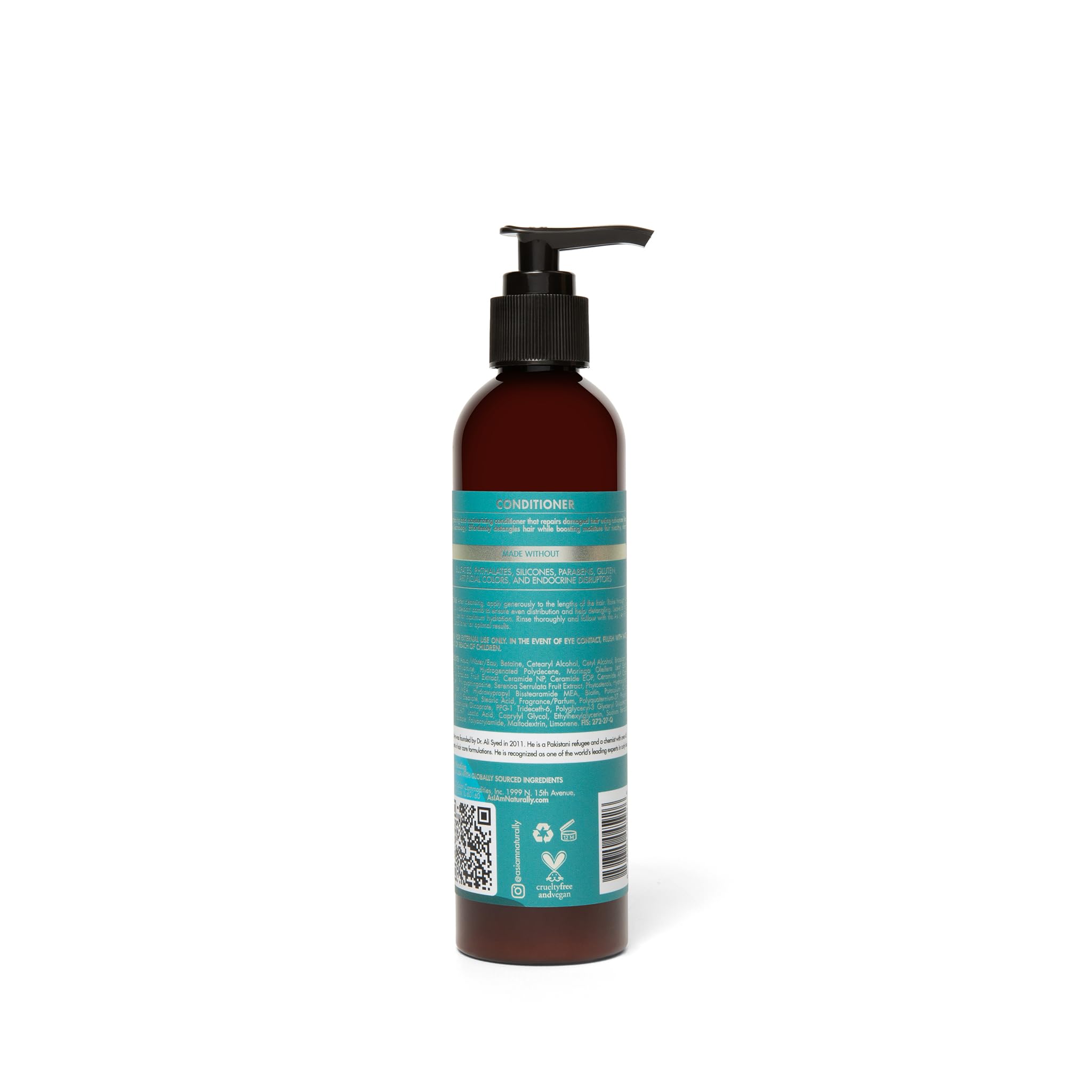 As I Am Bond Conditioner - 8 fl oz with ceramides, amla, and moringa for nourishing and repairing damaged hair.