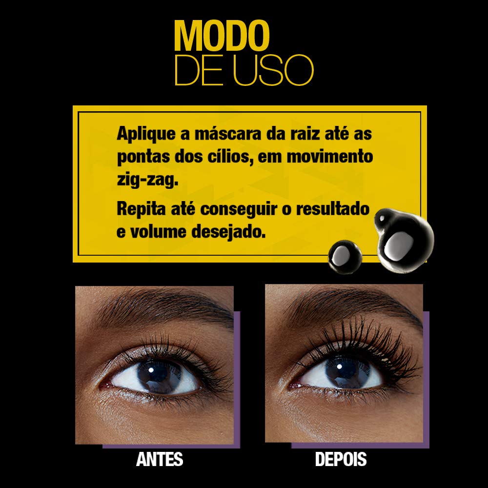 Maybelline New York Volum' Express The Colossal Waterproof, Very Black, 0.33 fl. oz.