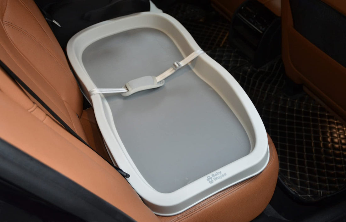 Baby Woyee Duraking Pro 4 in 1 Baby Changing pad Washable Portable Diaper Toy bar Changing Tray Non-Slip no Stain Waterproof Changing Table (Gray)