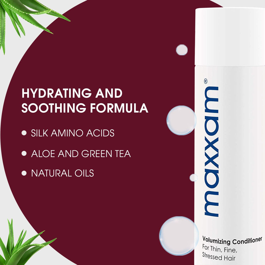 Maxxam Thickening Conditioner for Thin and Fine Hair, Daily Volumizing Hair Conditioner for Color Treated Hair, 10 Fl Oz