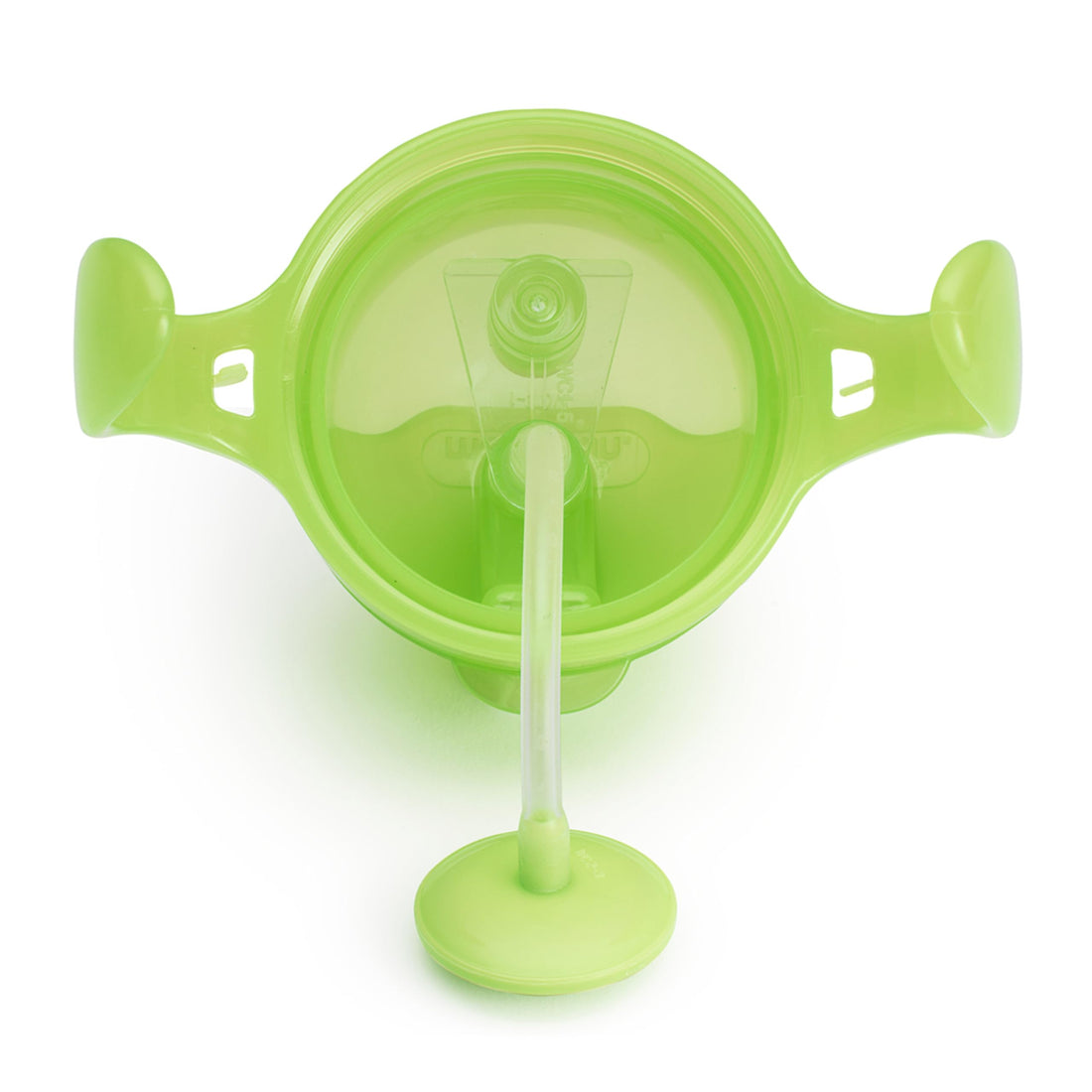 Munchkin Any Angle Sippy Cup for Toddlers, Spill Proof Weighted Straw Cup with Transition Handles for Babies 6 Months and Up, 7 Ounce, Green
