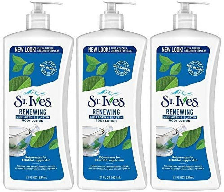 St Ives Skin Renewing Collagen Elastin Lotion, 21 Ounce - 3 Pack