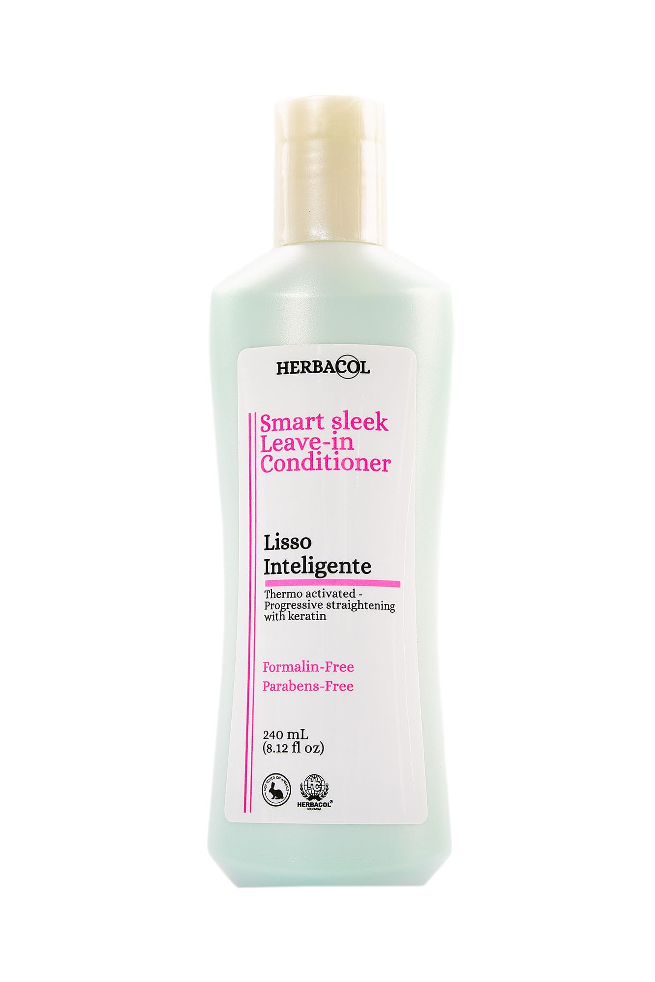 Herbacol Lisso Inteligente | Leave-in Cream | Natural Keratin Treatment | Anti-Frizz | 8.1 Fl Oz.