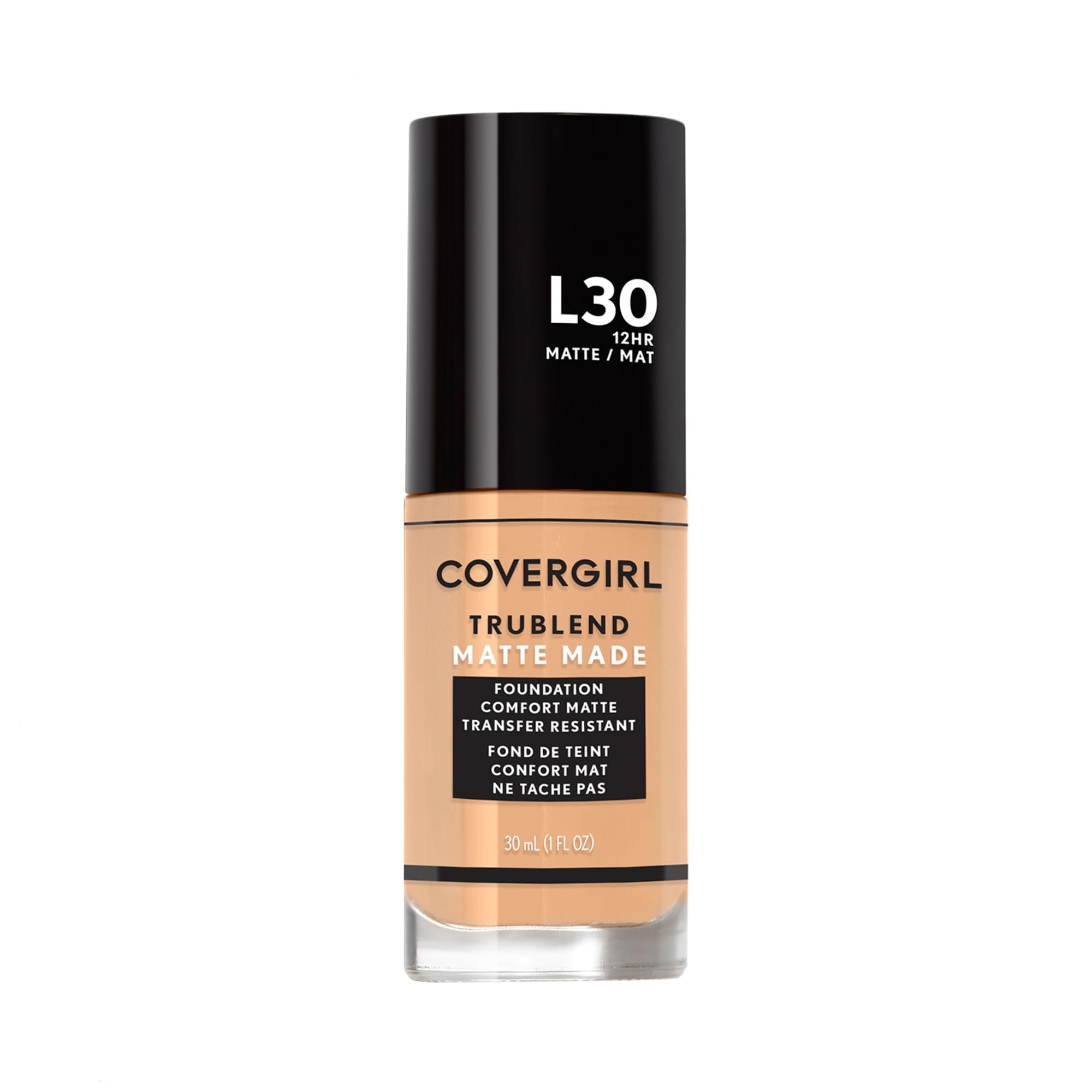 Covergirl Trublend Matte Made Liquid Foundation, L30 Golden Ivory, 1.014 Ounce