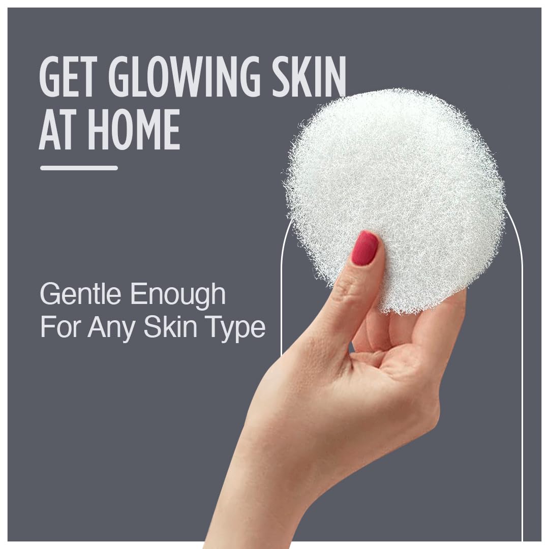 Hartfelt Facial Scrub, Skin Care Product, Loofah, Deep Cleansing for Improved Skin Texture, Exfoliates, Invigorates, Relaxes Facial Skin for a Rejuvenated, Dewy, Soft & Timeless Look 6 Count