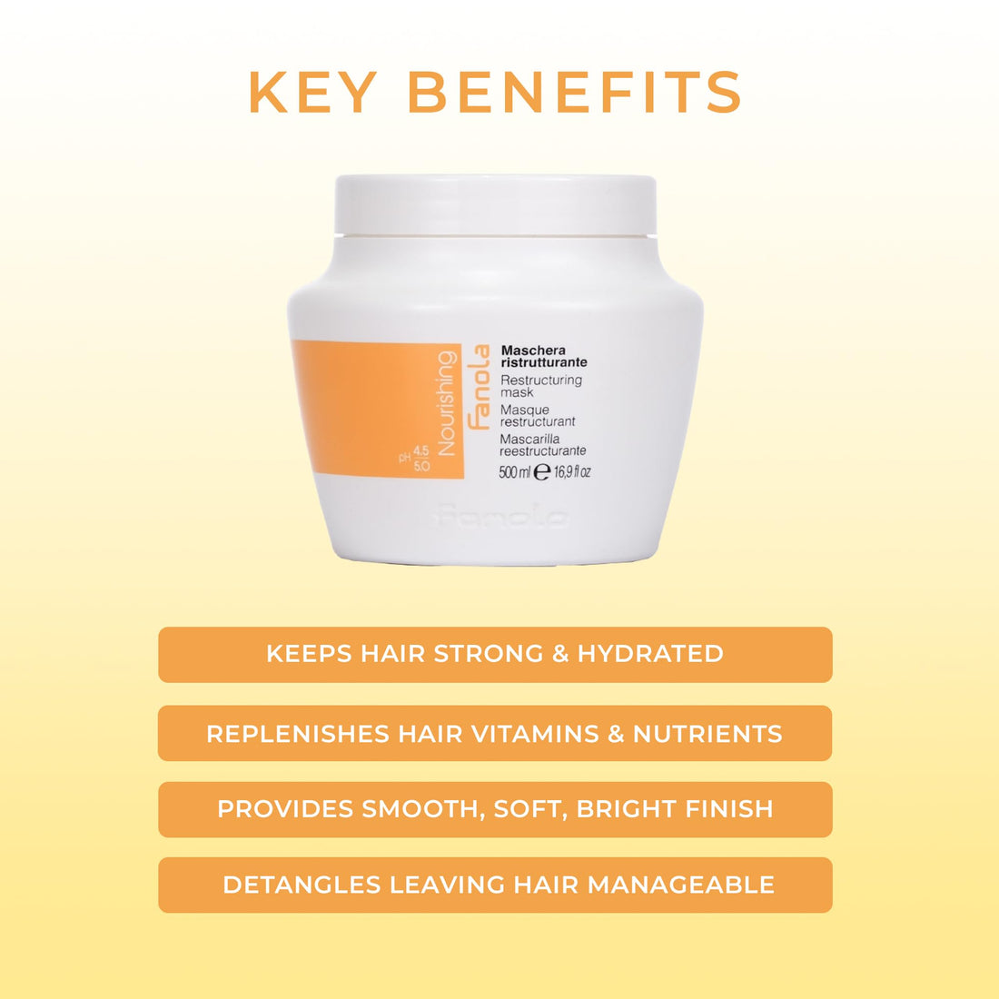 Fanola Nutri Care Restructuring Mask, 500 ml