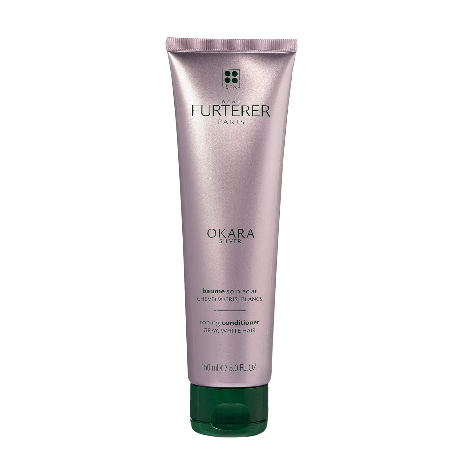 Rene Furterer OKARA SILVER Toning Conditioner, Purple Conditioner for Blonde, White, Grey, Silver, Pastel Hair, 5 fl oz