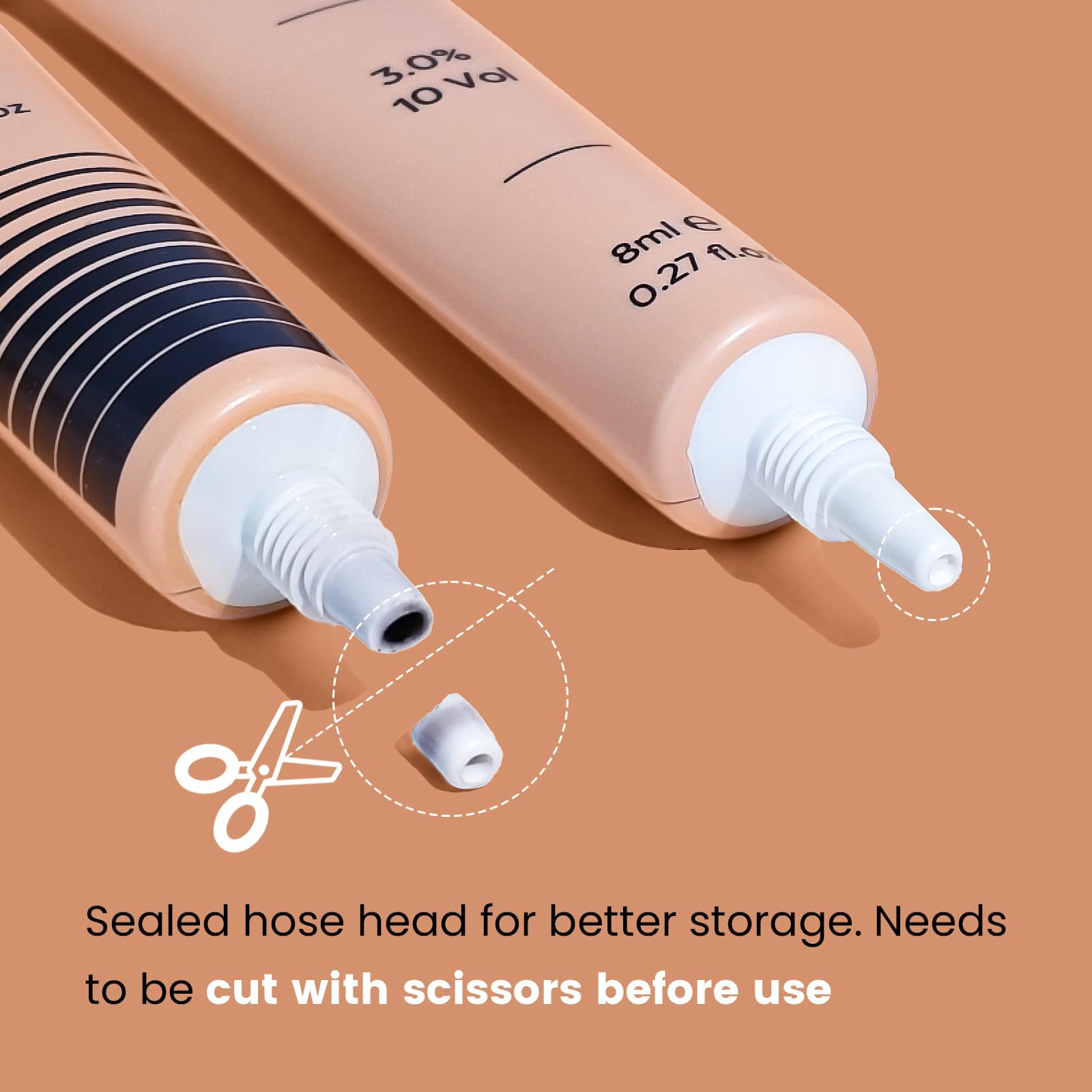 Lomansa Lash Color Kit - Instant Eyelash Color Black Brow Color with Natural Effects, Safe & Easy to Use 8ml