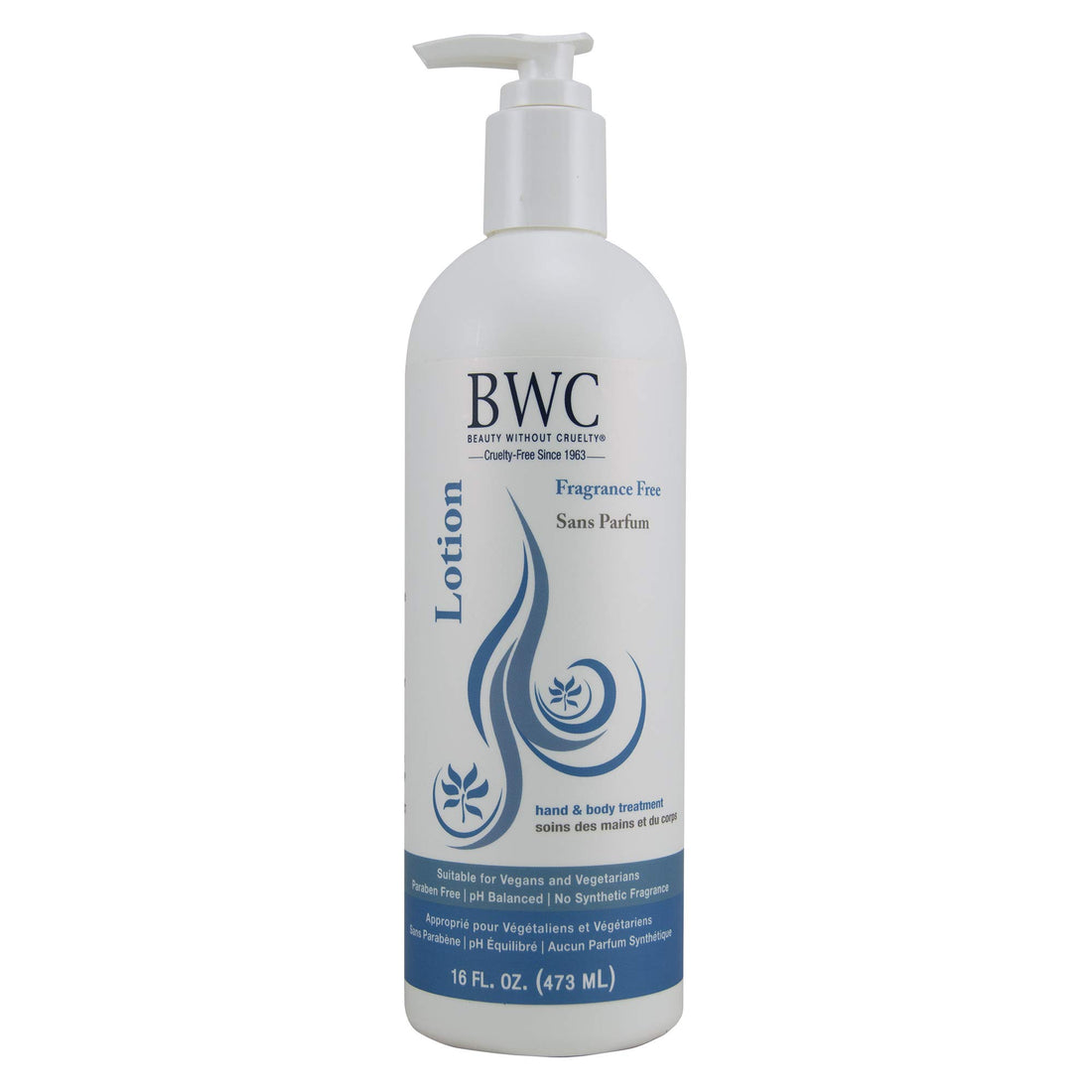 Beauty Without Cruelty Fragrance Free Hand & Body Lotion, 100% Vegetarian, 16 Fl Ozs.