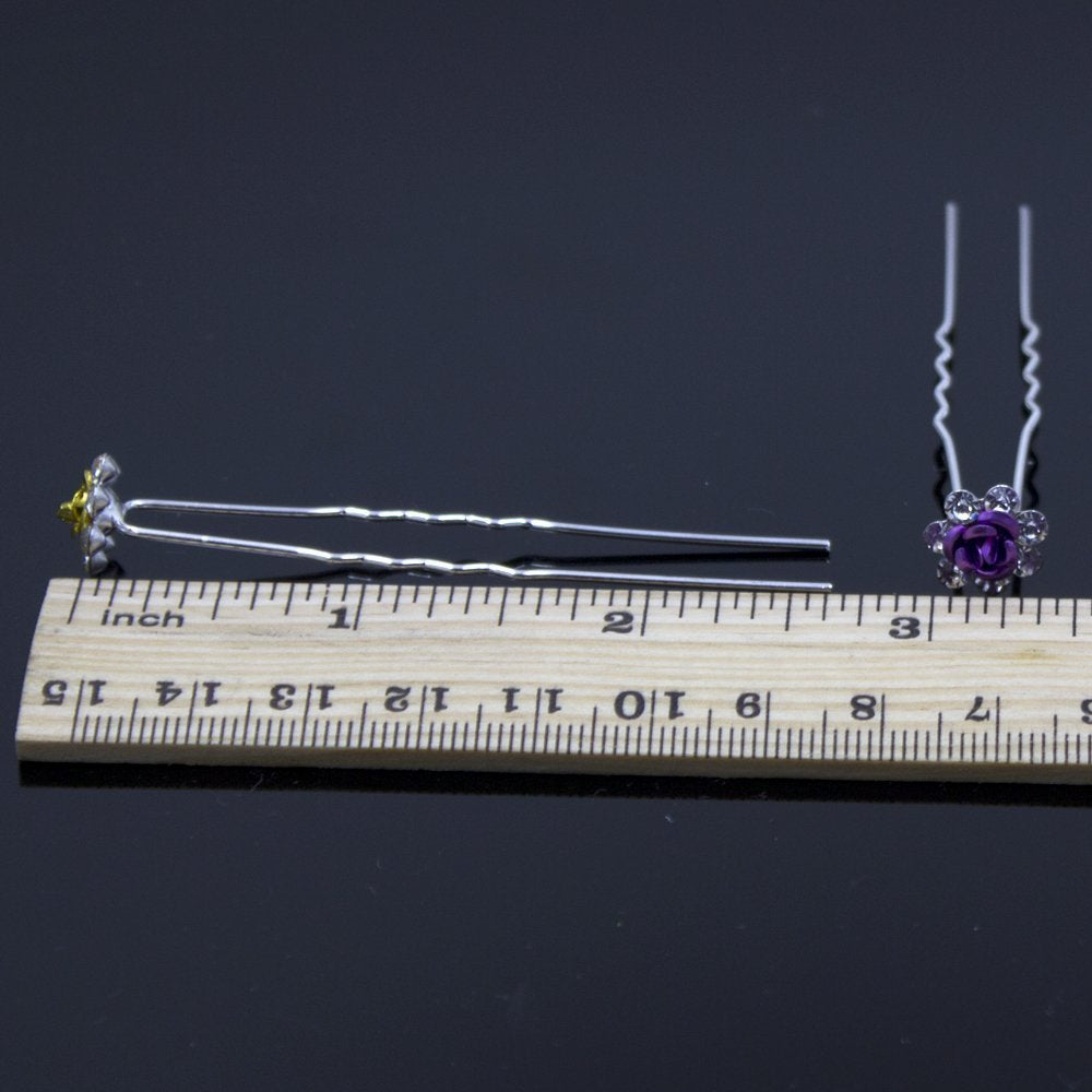 Newstarfactory Nestarfactory Rose U-sharped Design Collection Metal Hiar Pins Pack of 20 with Exclusive Gift (Green)