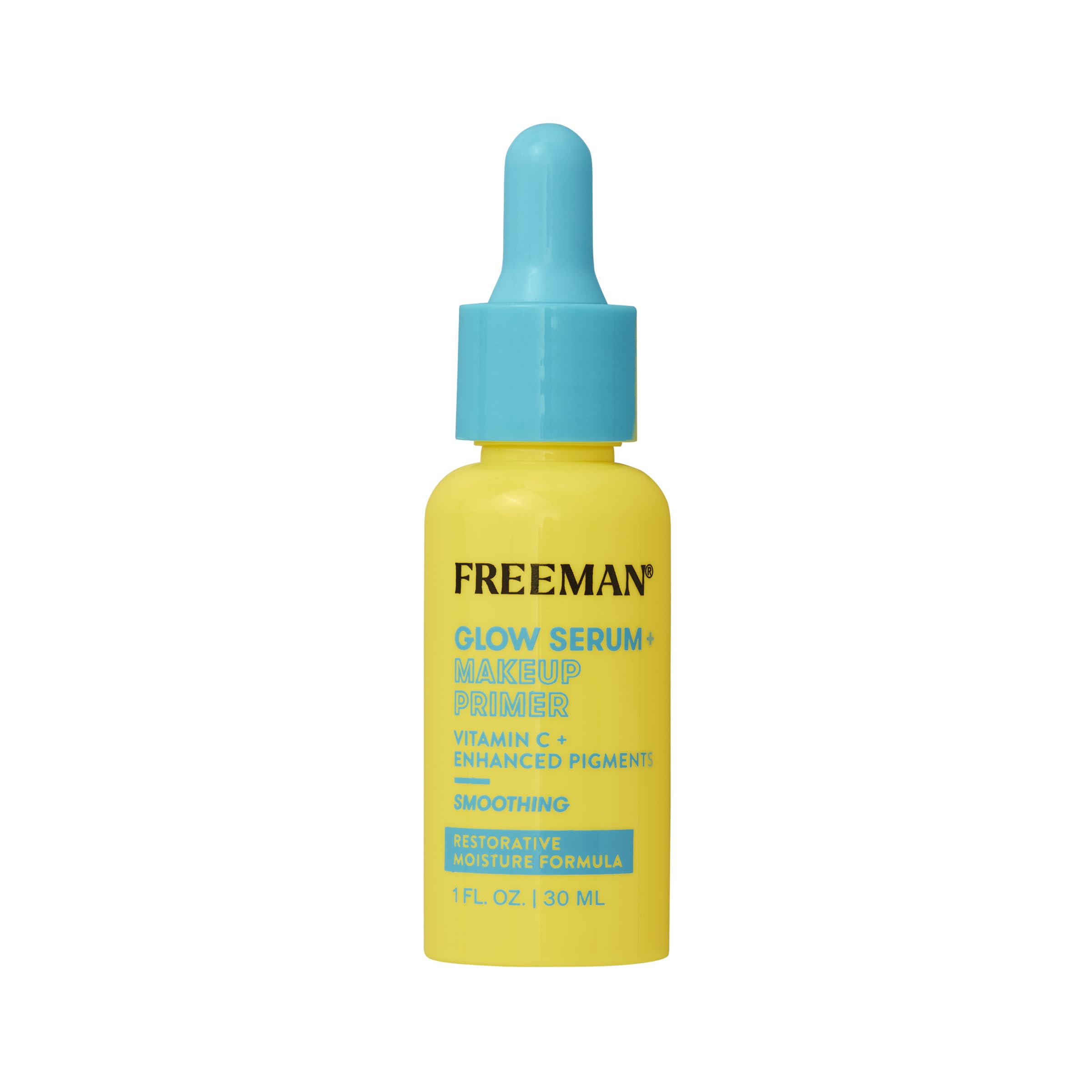 Freeman Glow Booster Serum + Makeup Primer, Lightweight Hydrating Face Serum, Face Primer For Long Lasting Makeup, Infused With Vitamin C, Brightens & Plumps Skin, 1.0 fl.oz./ 50 mL Bottle