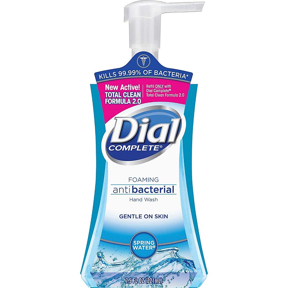 Dial 05400 7.5 Oz Spring Water Anti-Bacterial Foaming Hand Soap