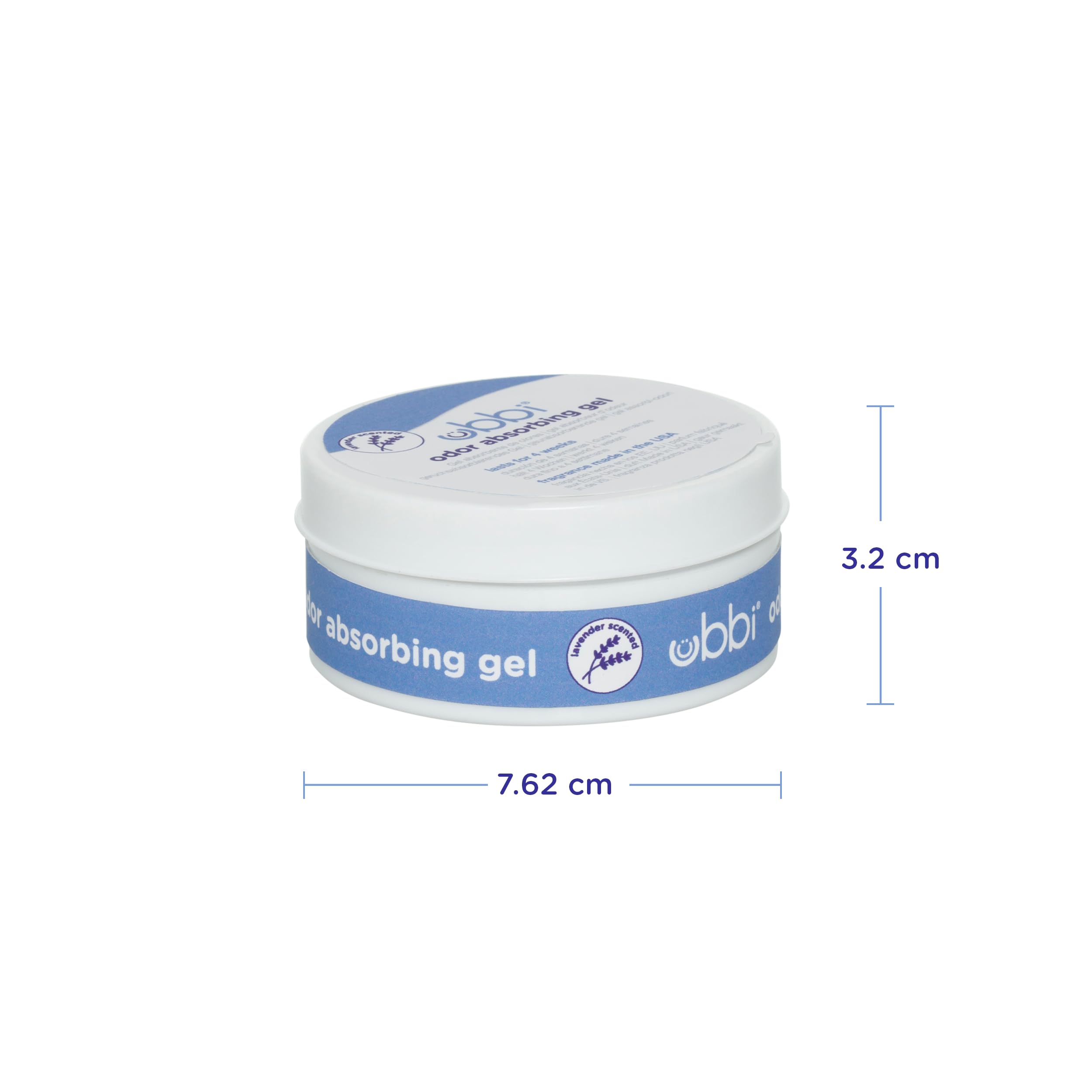 Ubbi Lavender Scented Absorbing Gel Value Pack - 3 Count Diaper Pail Odor Control for Baby Nursery