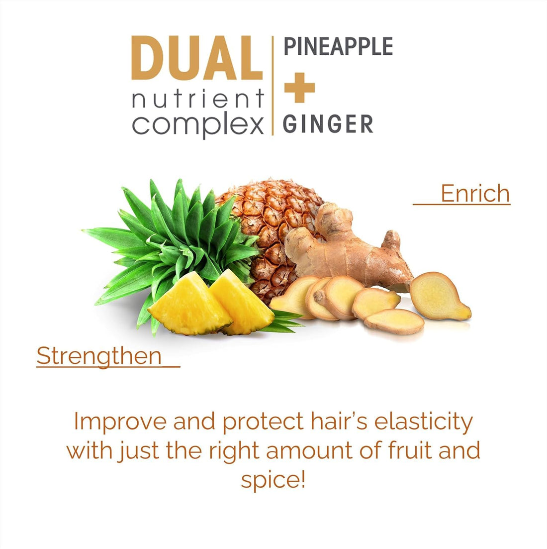 GIOVANNI 2chic Ultra-Revive Shampoo - Pineapple & Ginger to Moisturize Dry Unruly Hair, Coconut, Guava, Aloe Vera, Pro-Vitamin B5, Lauryl & Laureth Sulfate Free, No Parabens, Color Safe - 24 oz