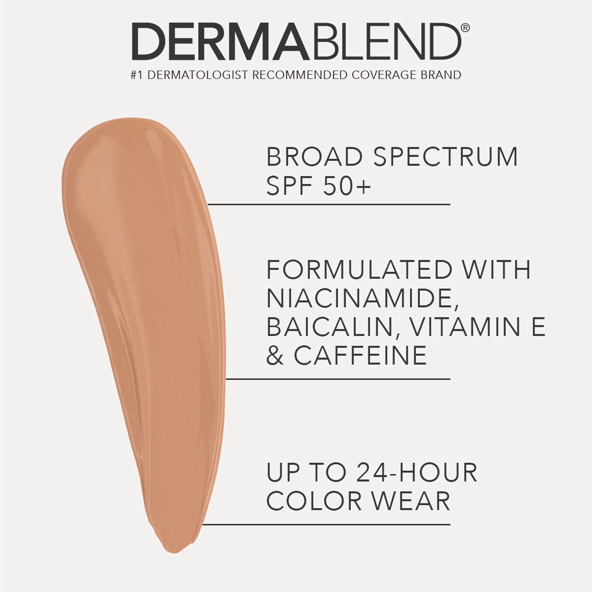 Dermablend Continuous Correction Tone-Evening CC Cream SPF 50+, 40N, 1 fl. oz.