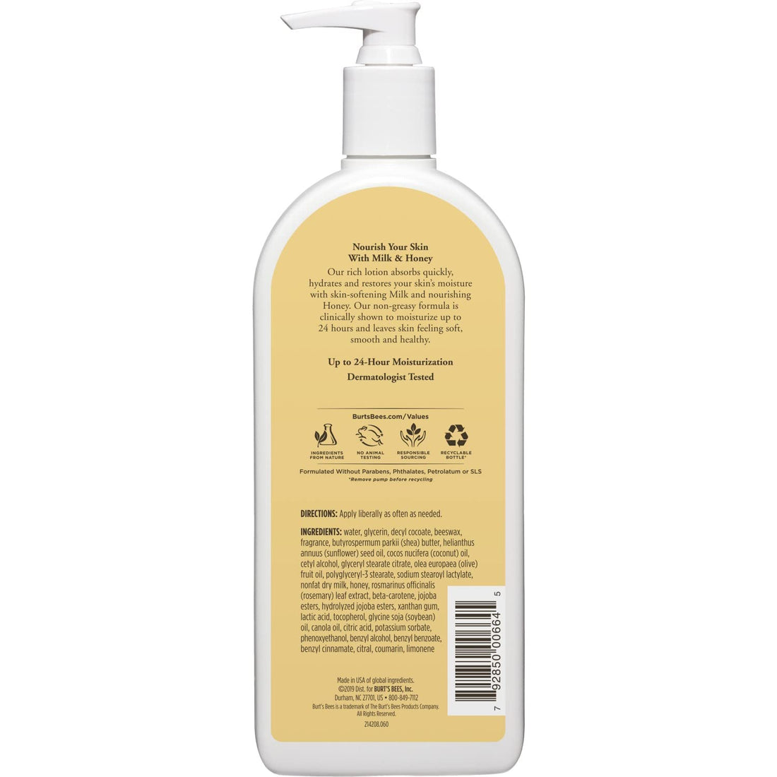 Burt'S Bees Milk & Honey Body Lotion, 12 Fluid Ounces by Burt's Bees