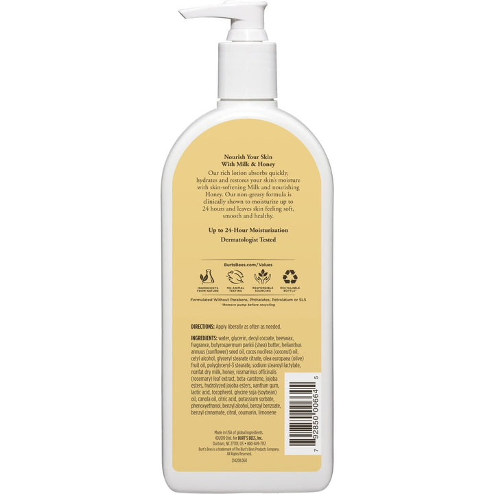 Burt'S Bees Milk & Honey Body Lotion, 12 Fluid Ounces by Burt's Bees